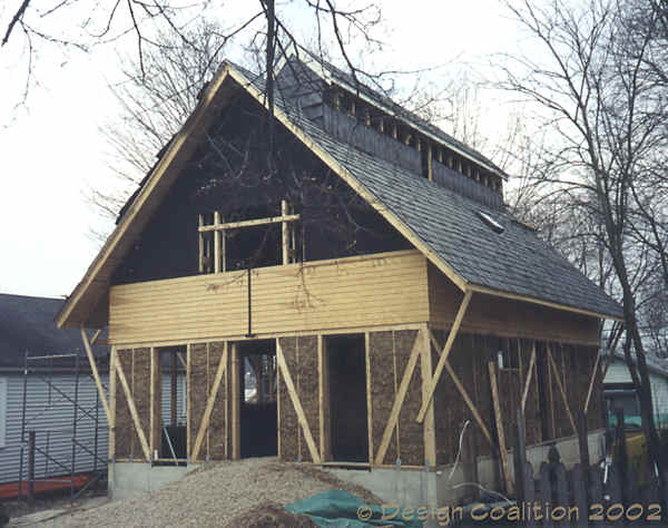 March, 2002 - roofing mostly complete