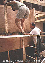 removing the formwork