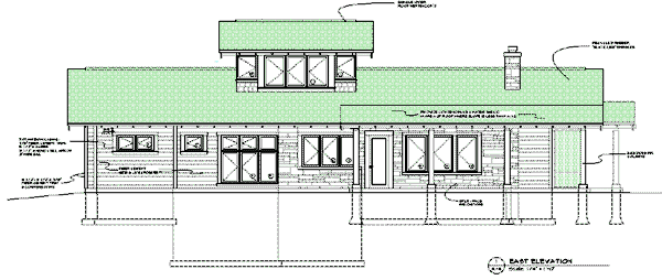 south elevation drawing