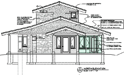 entry elevation drawing