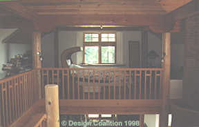 wooden loft railings